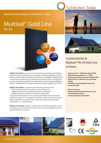 Multisol® P6-54 Gold Line