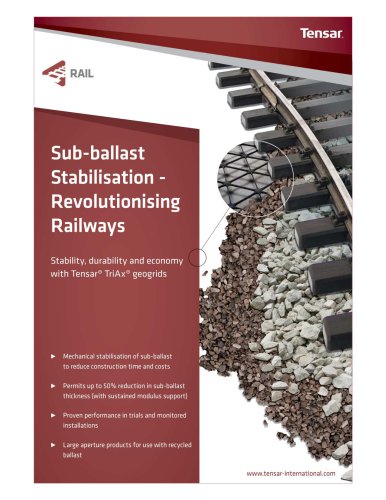 Tensar Sub ballast Stabilisation