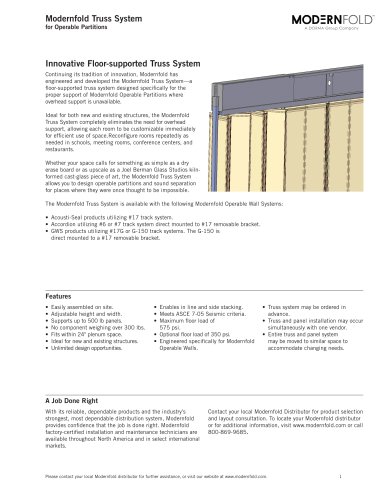 Modernfold Truss System