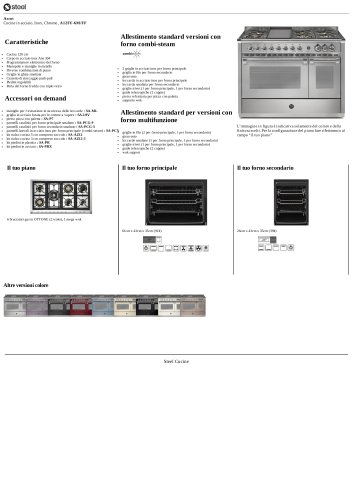 Ascot Cucine in acciaio, Inox, Chrome , A12FF-6M/FF