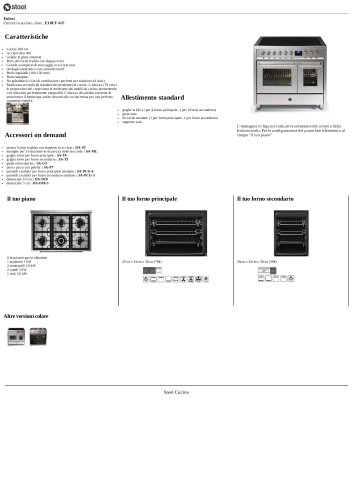 Enfasi Cucine in acciaio, Inox , E10FF-6/F