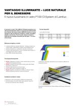 Lucernario in vetro F100 CI-System - 2