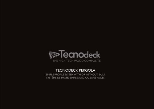 Tecnodeck Pergola System