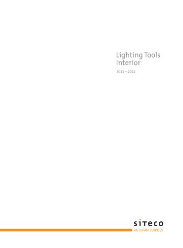 Lighting Tools Interior 2011/2012