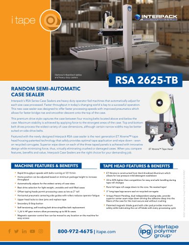 RSA 2625-TB_SELL SHEET