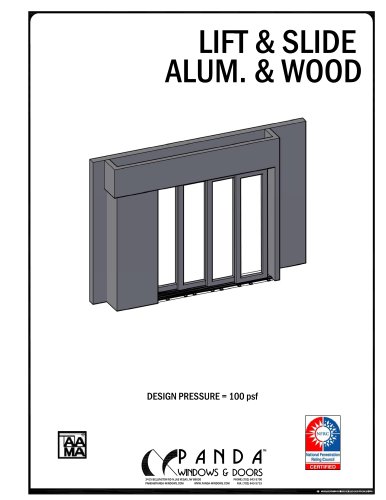 Lift & Slide alum. & wood