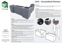 STEELAB SAA - Assembled planters in Aluminium