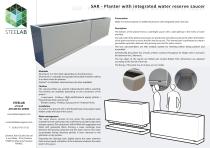 STEELAB SAR - Aluminium planters with integrated water reserve saucer
