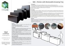 STEELAB SBA - Planters with removable growing trays