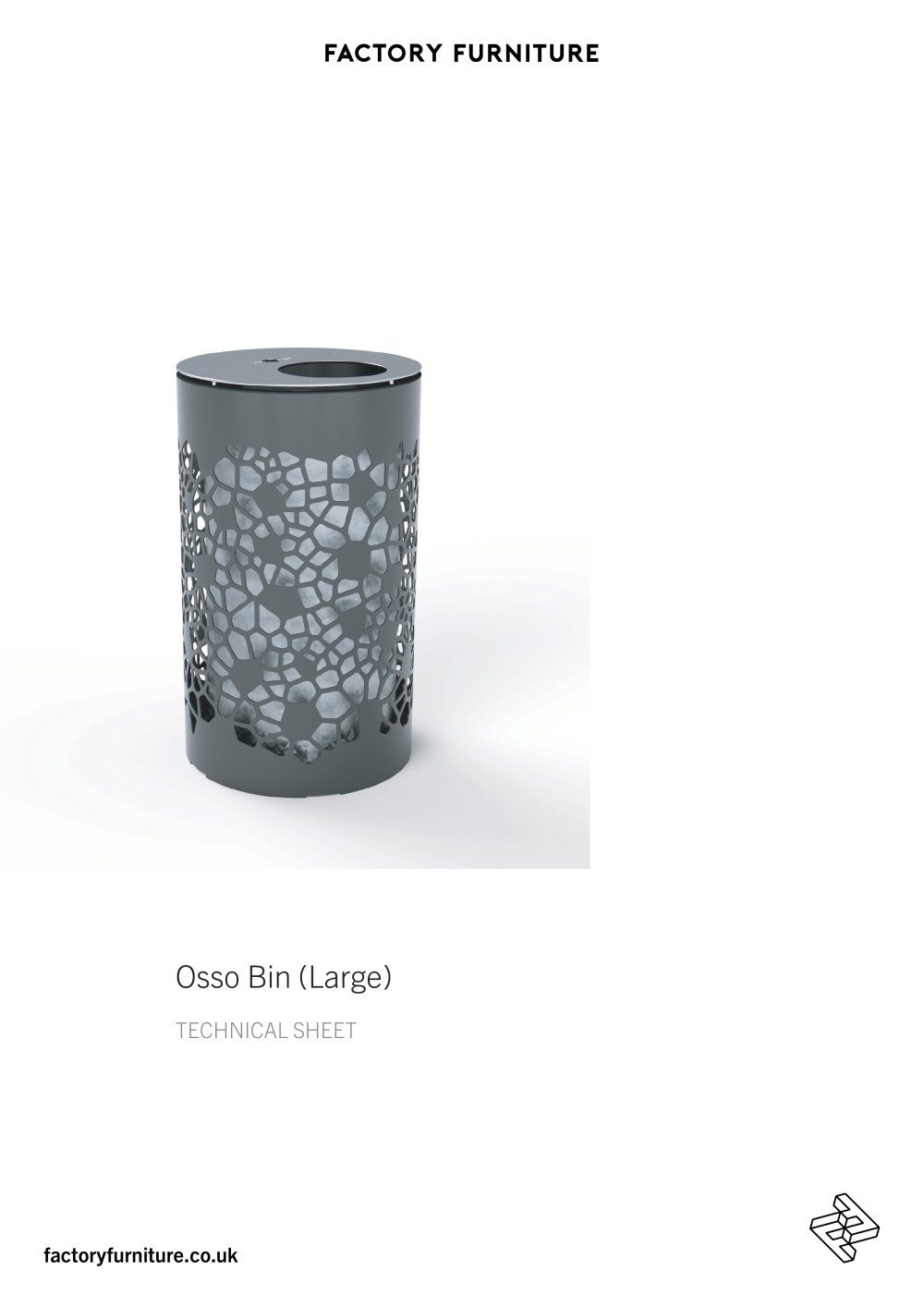 Osso Bin (Large) - Factory Street Furniture