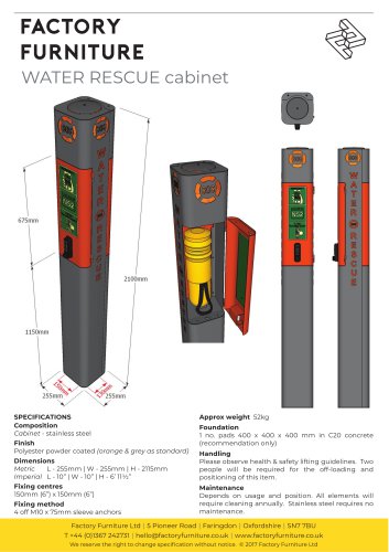 Water Rescue Cabinet