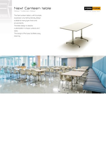 Next Canteen table