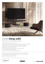 Loewe klang sub5 datasheet