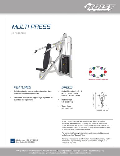 HD-1500 Multi-Press