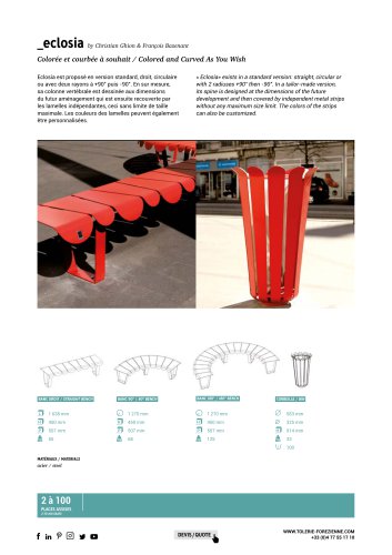 TF URBAN - banc ECLOSIA - design by Christian Ghion et François Bazenant