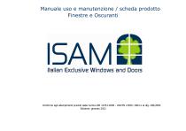 ISAM manuale uso e manutenzione e scheda prodotti