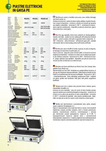 PIASTRE ELETTRICHE IN GHISA PE