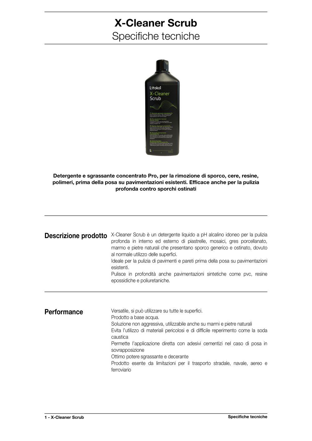 X-Cleaner Scrub - LITOKOL