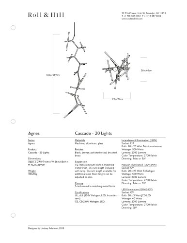 Agnes Cascade - 20 Lights