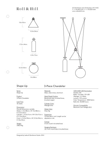 Shape Up 3-Piece Chandelier