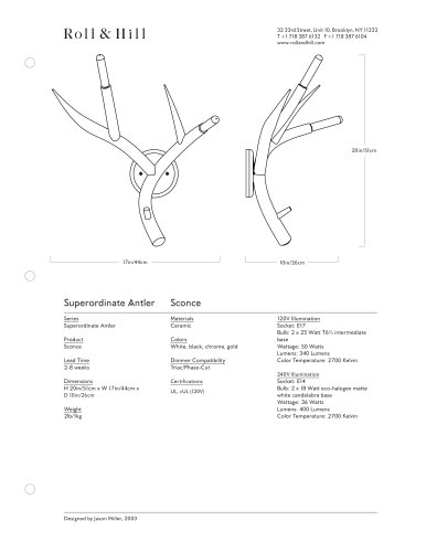 Superordinate Antler Sconce