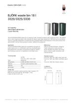 BJÖRK waste bin 18 l 3320/3325/3330