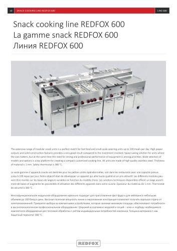 Snack cooking line REDFOX 600