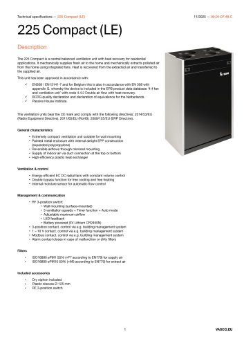 Technical sheet - 225 Compact