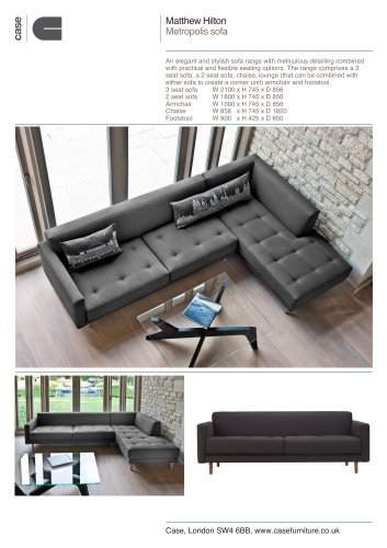 Metropolis sofa system