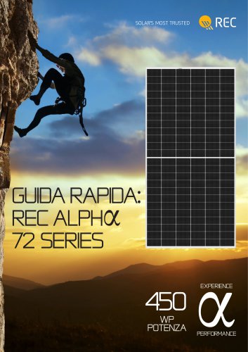 Guida rapida: rec Alphα 72 Series