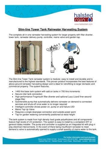 Slim - line Tower Tank