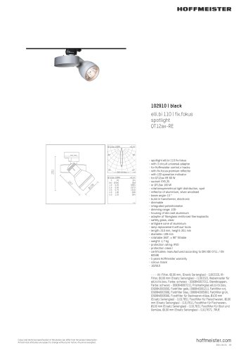 spotlight elli.bi 110 fix.fokus QT12ax-RE 60 W