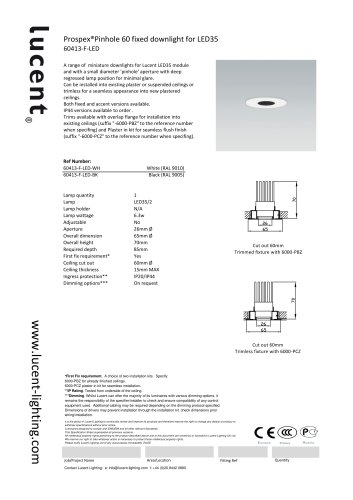 Pinhole 60 Fixed