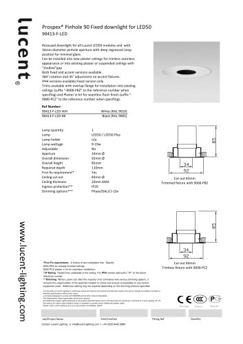 Pinhole 90 Fixed