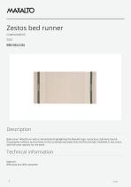 Zestos bed runner