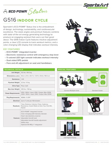 G516 INDOOR CYCLE