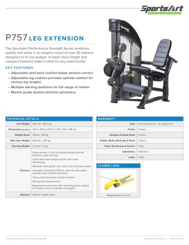 P757 LEG EXTENSION