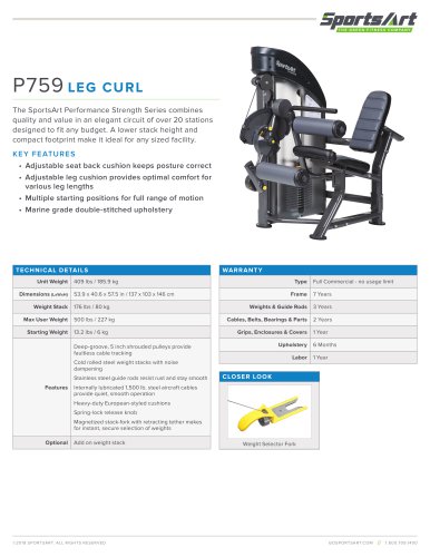 P759 LEG CURL