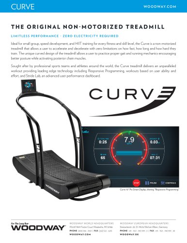 CURVE The original non-motorized treadmill