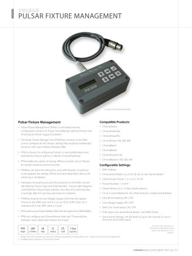 pulsar fixture management