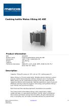 Cooking kettle Metos Viking 4G 40E