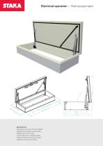 Electrical operation roof access hatch