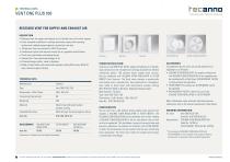 Tecanno technical data vent one plus