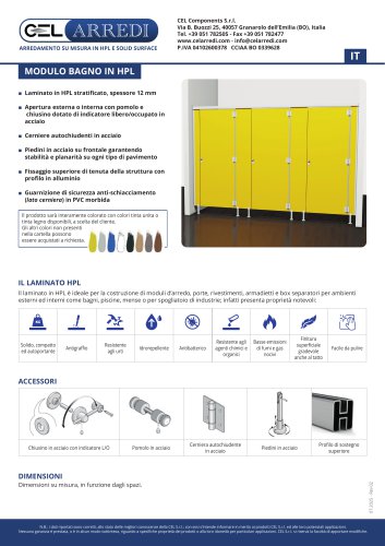 Modulo bagno - accessori in acciaio