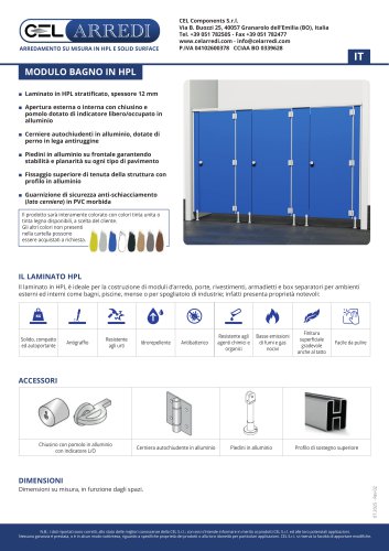 Modulo bagno - accessori in alluminio