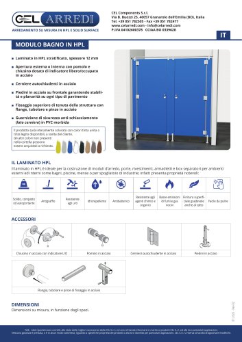 Modulo bagno tubolare - accessori in acciaio