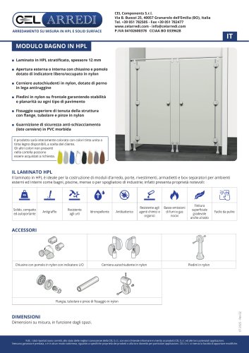 Modulo bagno tubolare - accessori in nylon