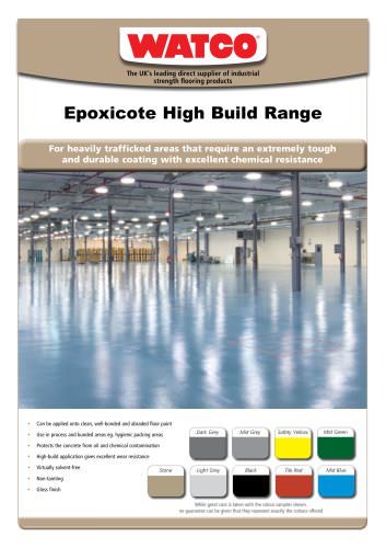 Epoxicote High Build Range