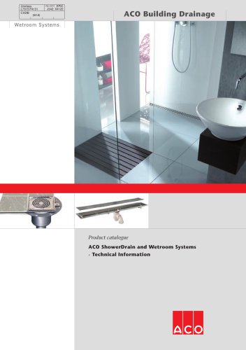 ShowerDrain Technical and Wetroom systems