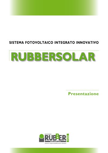 RUBBERSOLAR (scheda di dati)